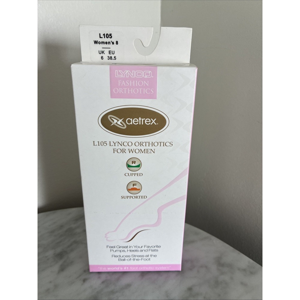 Aetrex L105 Orthotics Women's 8 Arch Support Insoles Fashion Shoes NEW